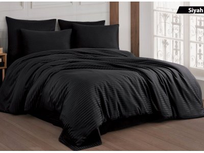 Постельное белье Cotton Shine - Siyah (Turkey), евро комплект Постельное белье Cotton Shine - Siyah (Turkey), евро комплект